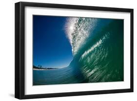 Breaking wave, Gold Coast, Queensland, Australia-Mark A Johnson-Framed Photographic Print