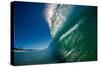Breaking wave, Gold Coast, Queensland, Australia-Mark A Johnson-Stretched Canvas
