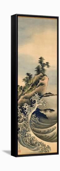 Breaking Waves, Edo Period, 1847-Katsushika Hokusai-Framed Stretched Canvas