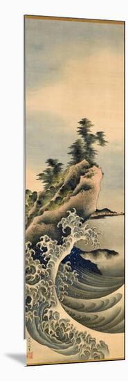 Breaking Waves, Edo Period, 1847-Katsushika Hokusai-Mounted Giclee Print