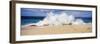 Breaking Waves on the Beach, Oahu, Hawaii, USA-null-Framed Photographic Print