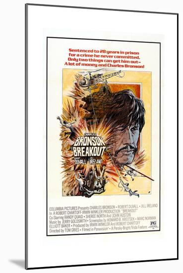 Breakout, Charles Bronson, 1975-null-Mounted Art Print