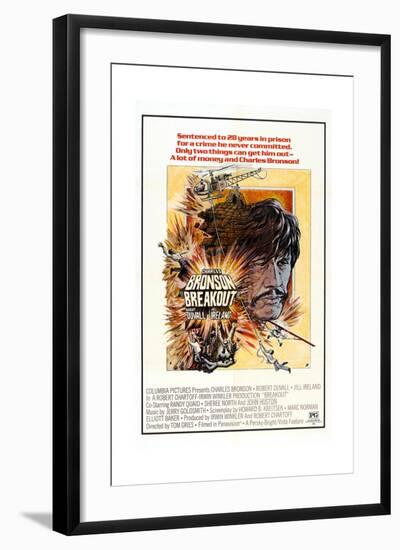 Breakout, Charles Bronson, 1975-null-Framed Art Print