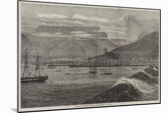 Breakwater, Harbour, and Docks, Table Bay, Cape of Good Hope-null-Mounted Giclee Print