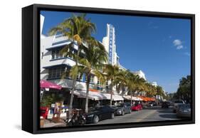 Breakwater Hotel, Ocean Drive, South Beach, Miami Beach, Florida, Usa-Sergio Pitamitz-Framed Stretched Canvas