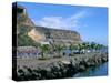 Breakwater, Puerto De Mogan, Gran Canaria, Canary Islands-Peter Thompson-Stretched Canvas