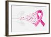 Breast Cancer Awareness Ribbon - Human Hands-cienpies-Framed Art Print