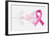 Breast Cancer Awareness Ribbon - Human Hands-cienpies-Framed Art Print