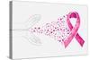 Breast Cancer Awareness Ribbon - Human Hands-cienpies-Stretched Canvas