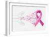 Breast Cancer Awareness Ribbon - Human Hands-cienpies-Framed Art Print