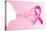 Breast Cancer Awareness Ribbon - Woman's Face-cienpies-Stretched Canvas