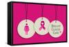 Breast Cancer Care-cienpies-Framed Stretched Canvas