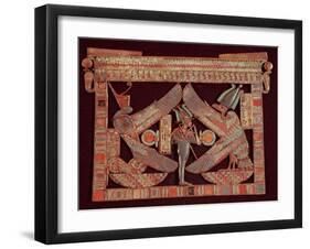 Breast Plate of Osiris, God of the Afterworld, from the Tomb of Tutankhamun, in the Valley of The-null-Framed Giclee Print