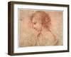 'Breast portrait of a young female', 17th century-Guercino-Framed Giclee Print