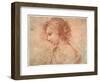 'Breast portrait of a young female', 17th century-Guercino-Framed Giclee Print