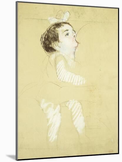 Breastfeeding Infant-Mary Cassatt-Mounted Giclee Print