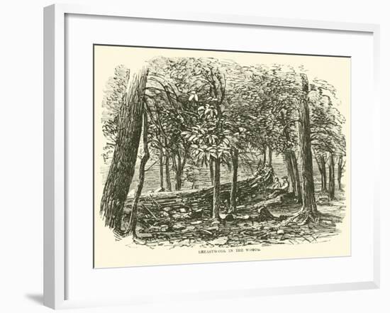 Breastwork in the Woods, July 1863-null-Framed Giclee Print