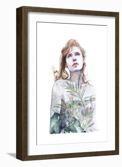 Breathe In Breathe Out-Agnes Cecile-Framed Premium Giclee Print