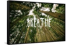 Breathe-null-Framed Stretched Canvas