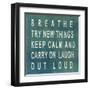 Breathe-null-Framed Art Print