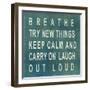 Breathe-null-Framed Art Print