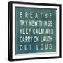 Breathe-null-Framed Art Print