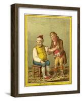 Breathing a Vein-James Gillray-Framed Giclee Print