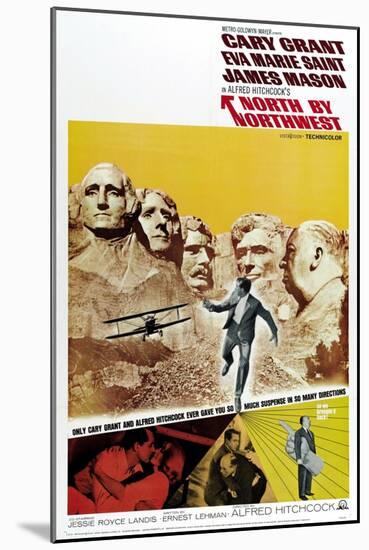 Breathless, 1959, "North by Northwest" Directed by Alfred Hitchcock-null-Mounted Premium Giclee Print