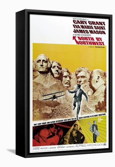 Breathless, 1959, "North by Northwest" Directed by Alfred Hitchcock-null-Framed Stretched Canvas