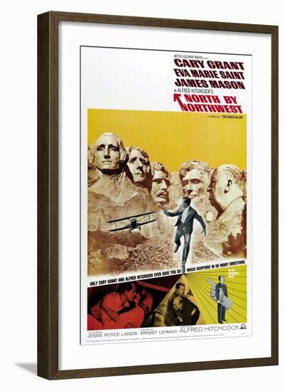 Breathless, 1959, "North by Northwest" Directed by Alfred Hitchcock-null-Framed Giclee Print