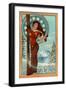 Breckenridge, Colorado - Art Nouveau Skier-Lantern Press-Framed Art Print