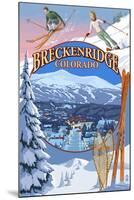 Breckenridge, Colorado Montage-Lantern Press-Mounted Art Print