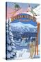 Breckenridge, Colorado Montage-Lantern Press-Stretched Canvas