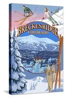 Breckenridge, Colorado Montage-Lantern Press-Stretched Canvas
