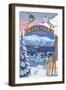 Breckenridge, Colorado Montage-Lantern Press-Framed Art Print