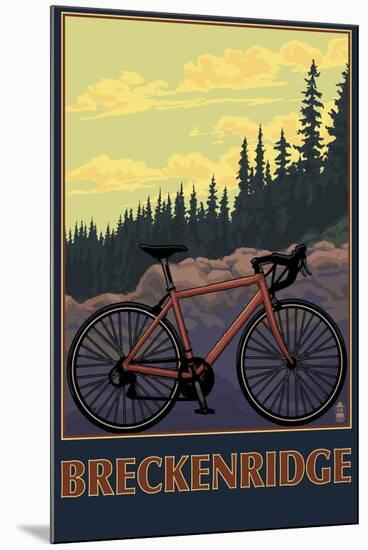Breckenridge, Colorado - Mountain Bike-Lantern Press-Mounted Art Print