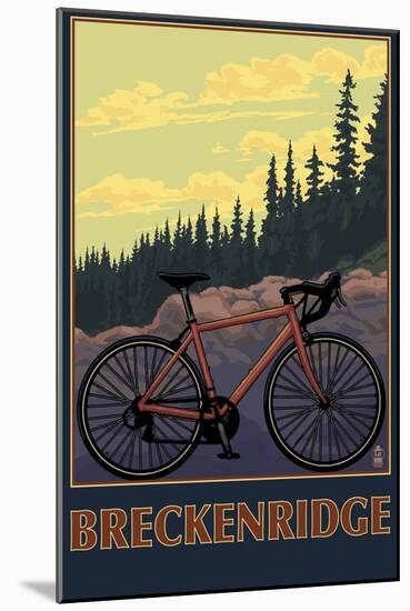 Breckenridge, Colorado - Mountain Bike-Lantern Press-Mounted Art Print