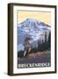 Breckenridge, Colorado - Mountain Hiker-Lantern Press-Framed Art Print