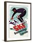 Breckenridge, Colorado - Retro Skier-Lantern Press-Framed Art Print