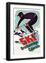 Breckenridge, Colorado - Retro Skier-Lantern Press-Framed Art Print