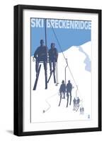 Breckenridge, Colorado Ski Lift-Lantern Press-Framed Art Print