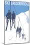 Breckenridge, Colorado Ski Lift-Lantern Press-Mounted Art Print