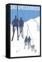 Breckenridge, Colorado Ski Lift-Lantern Press-Framed Stretched Canvas