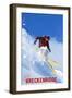 Breckenridge, Colorado - Skier-Lantern Press-Framed Art Print