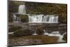 Brecon Beacons Waterfall, Powys, Wales, United Kingdom, Europe-Billy Stock-Mounted Photographic Print