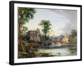 Brecon Castle-John Varley-Framed Giclee Print