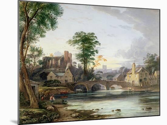 Brecon Castle-John Varley-Mounted Giclee Print