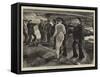 Breech-Loaders V Muzzle-Loaders, Gun Drill in the Navy-Edwin Buckman-Framed Stretched Canvas