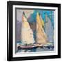 Breeze, Sail and Sky-Beth A^ Forst-Framed Art Print