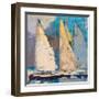 Breeze, Sail and Sky-Beth A^ Forst-Framed Art Print